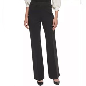 DKNY Women's Ponte Knit High Rise Pull-On Pants black size M